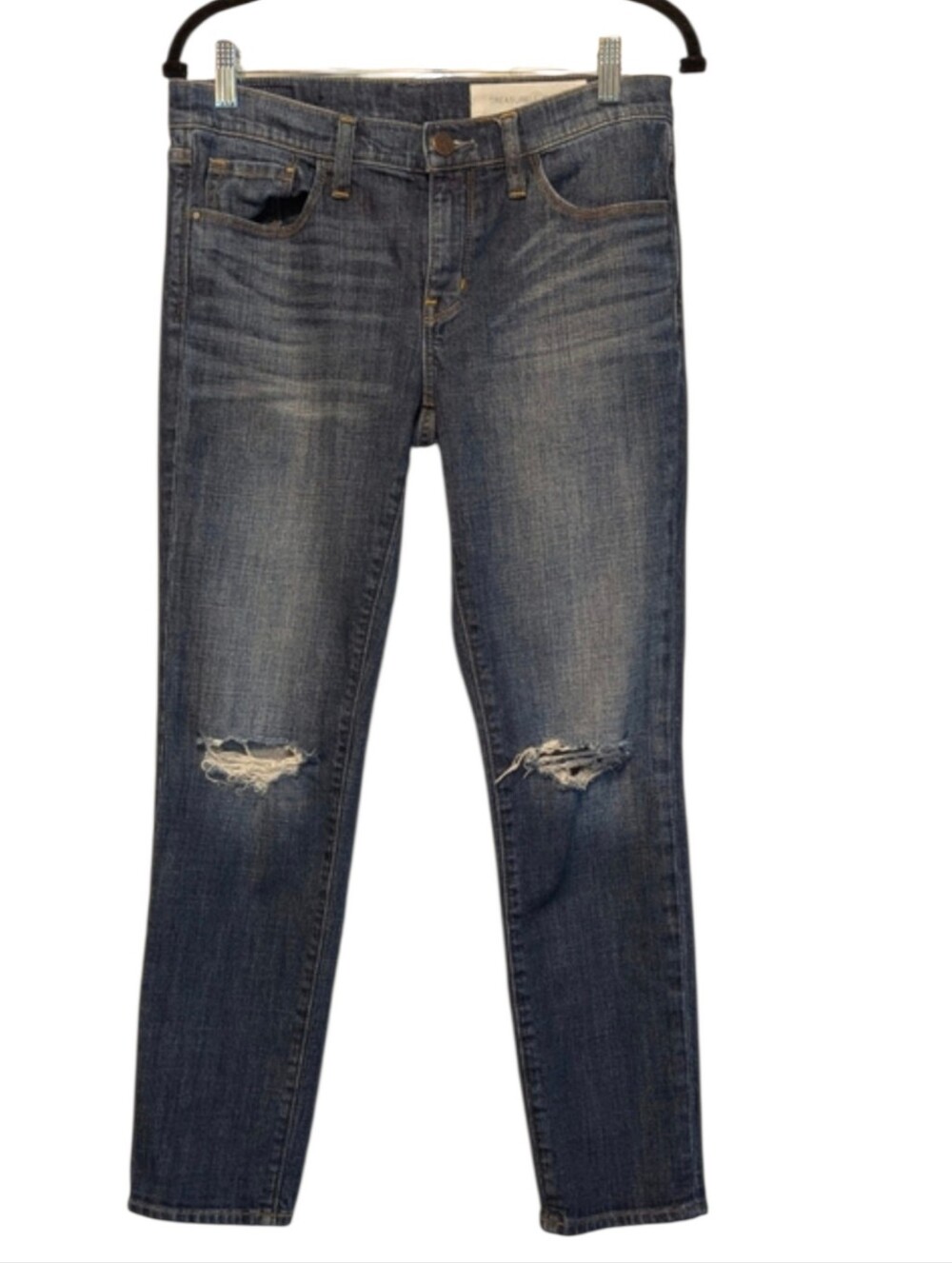 Treasure & Bond Skinny Y2K Boyfriend Ripped Blue Jeans Size 27x24